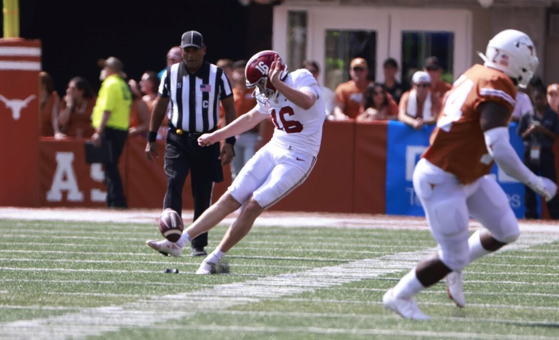 Will Reichard Selected as SEC Special Teams Player of the Week