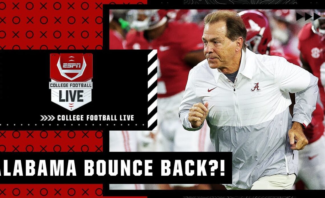 BAMA TO BOUNCE BACK? 👀 | College Football Live