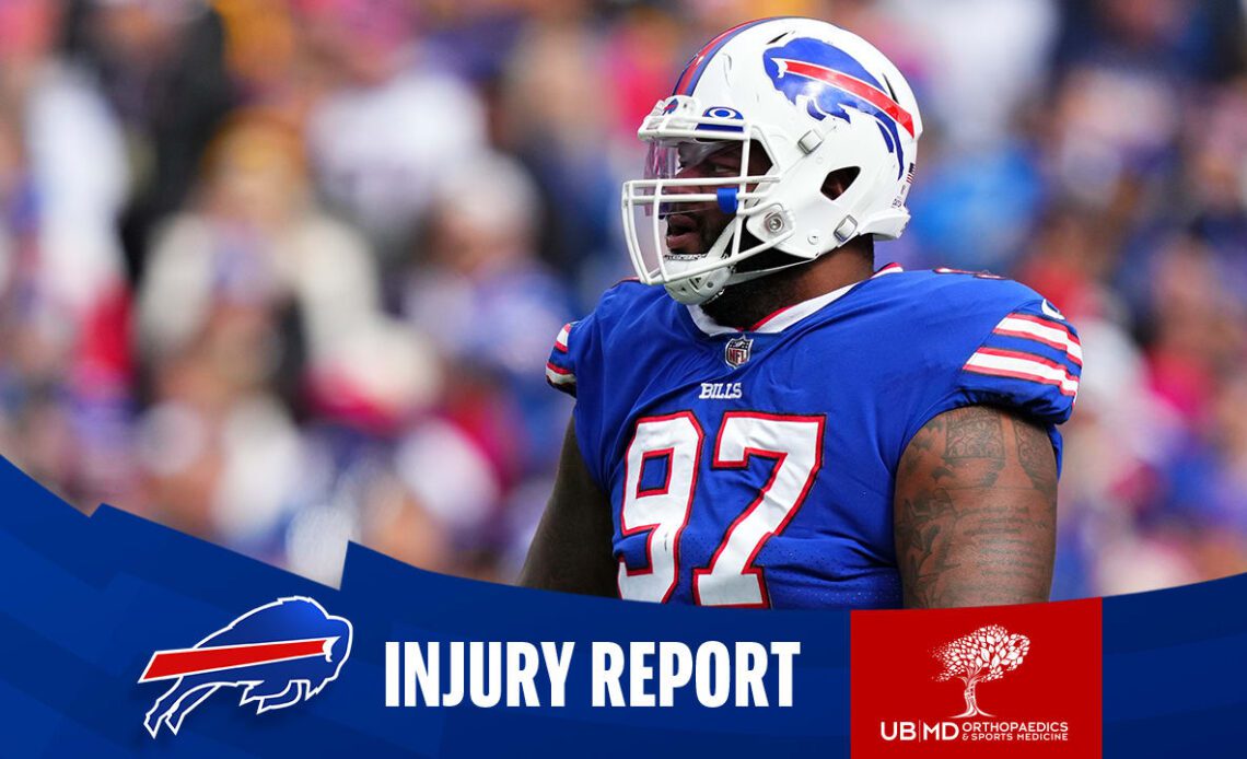 Bills release final injury report ahead of Week 6 at Kansas City Chiefs