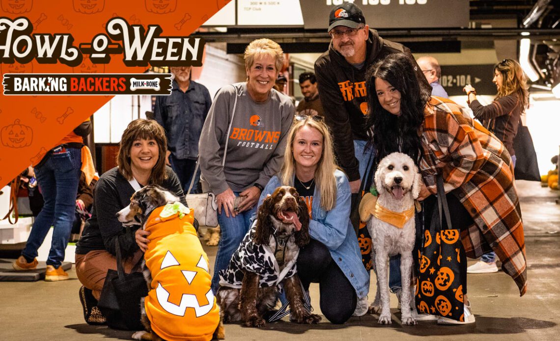 Browns host ‘Howl-o-ween’ for Barking Backers members at FirstEnergy Stadium