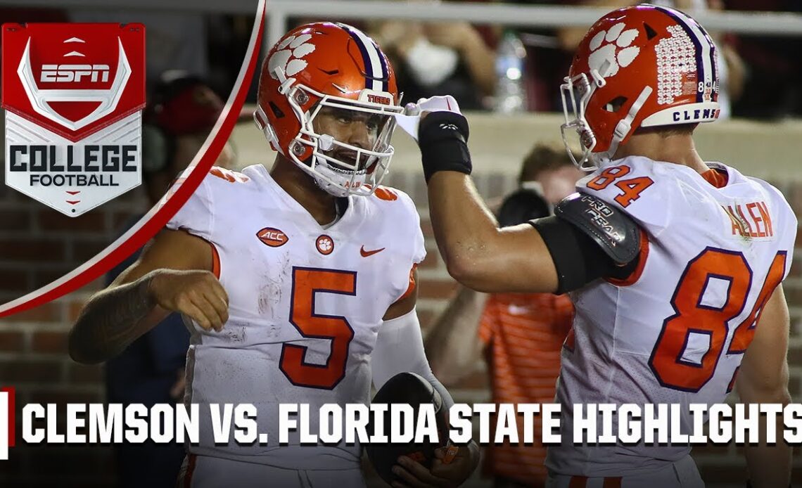 Clemson Tigers vs. Florida State Seminoles | Full Game Highlights