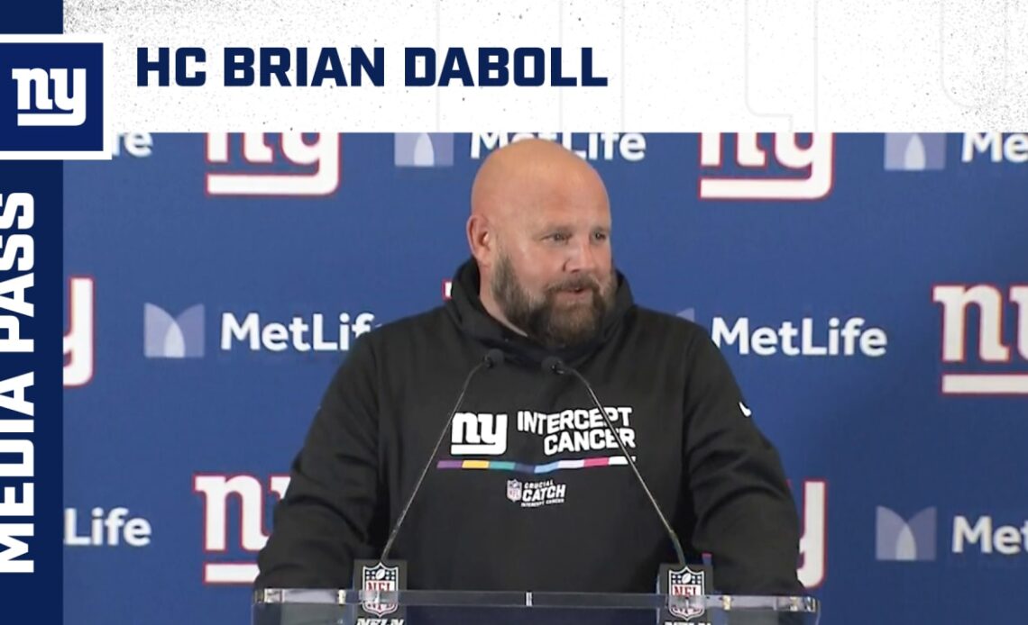 Coach Brian Daboll: 'We have tough guys'