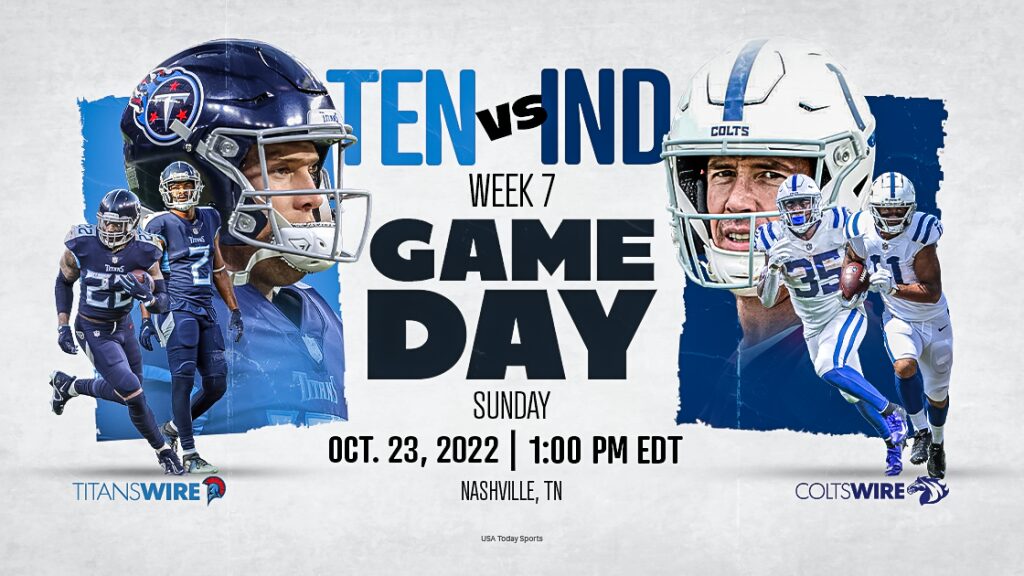 Colts vs. Titans: How to watch, listen, stream in Week 7