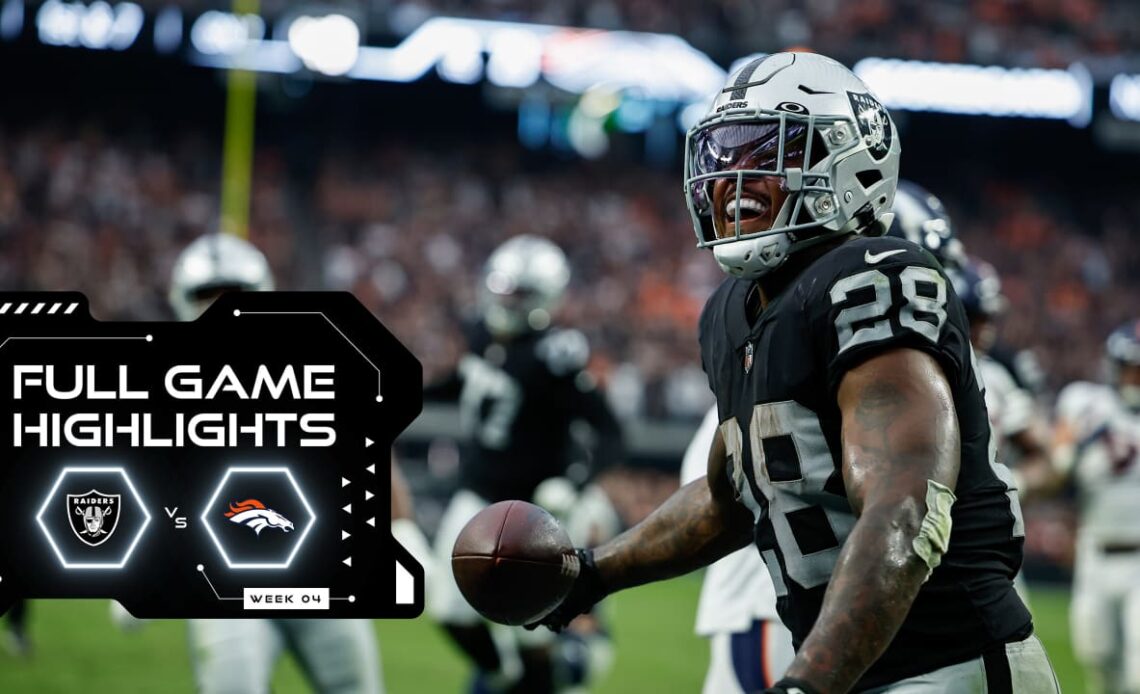 Full Game Highlights: Raiders vs. Broncos - Week 4