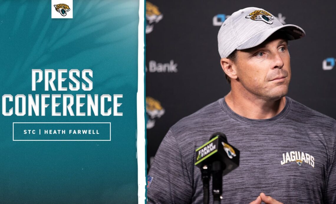 Heath Farwell: "I challenged our guys" | Press Conference | Jacksonville Jaguars