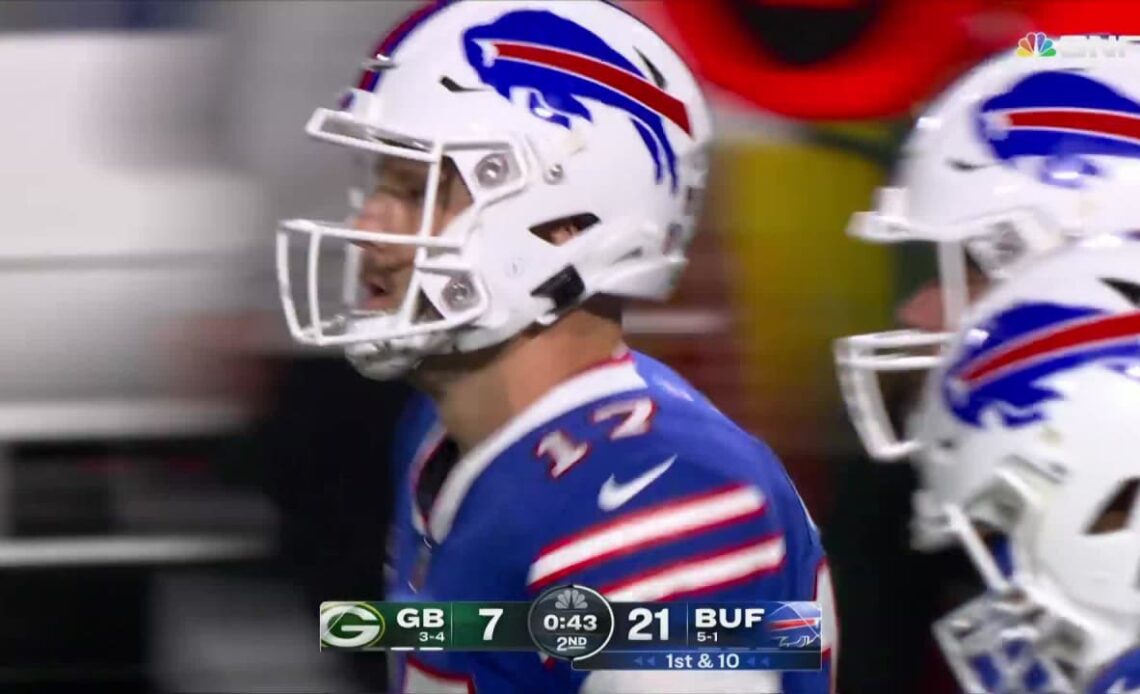 Josh Allen-Stefon Diggs connect on a 53-yard completion| Bills vs. Packers