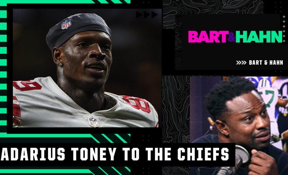 Kadarius Toney is the best WR on the Chiefs Bart Scott reacts to the