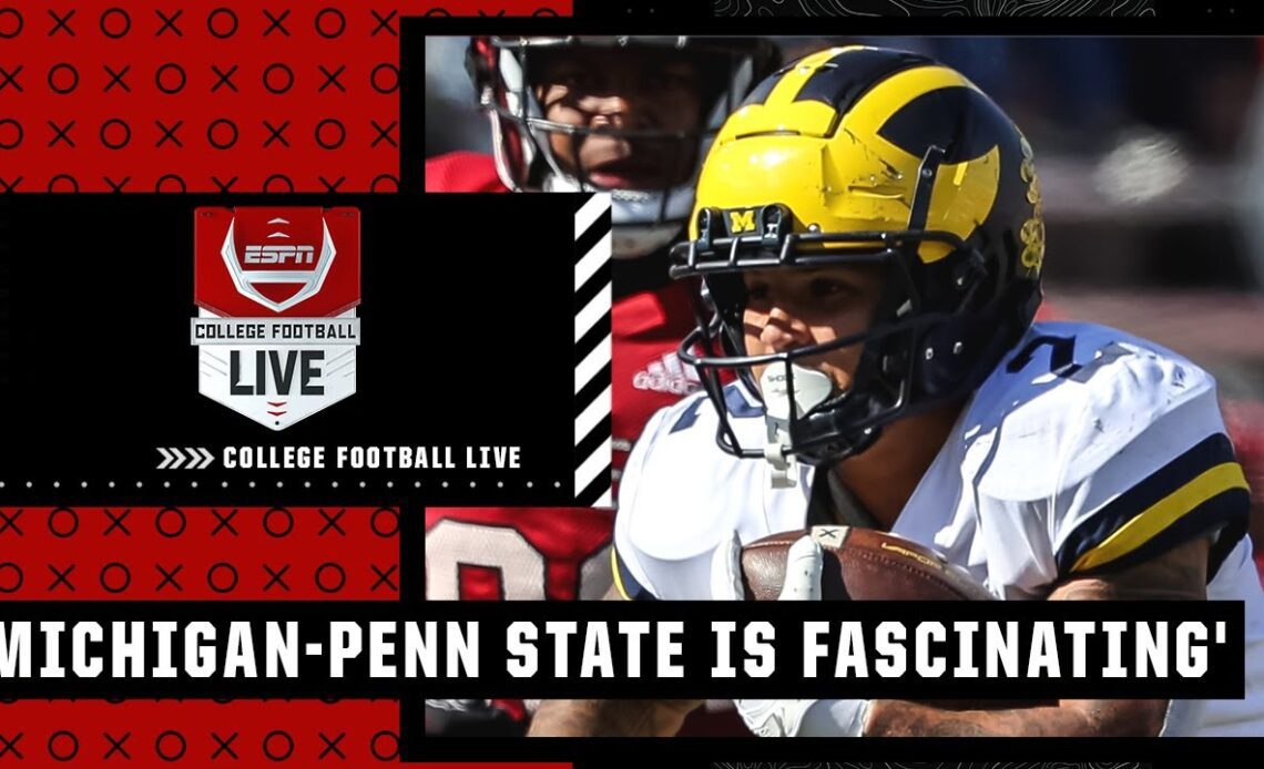 Michigan-Penn State is the running back matchup of the WEEK! - Greg McElroy | College Football Live