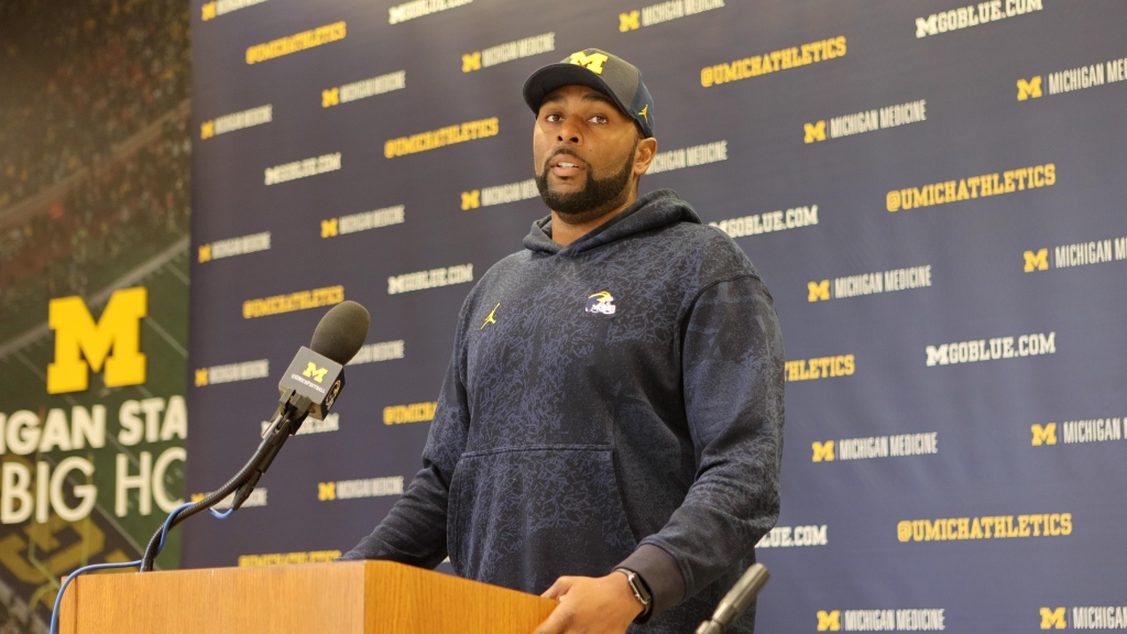 Michigan football OC Sherrone Moore press conference transcript Week 7