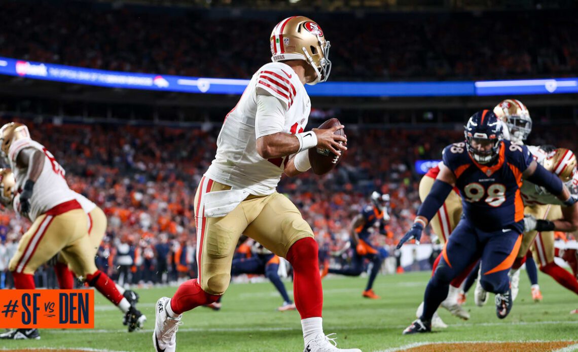 Mike Purcell forces Jimmy Garoppolo out of own end zone for Broncos safety | Broncos vs. 49ers