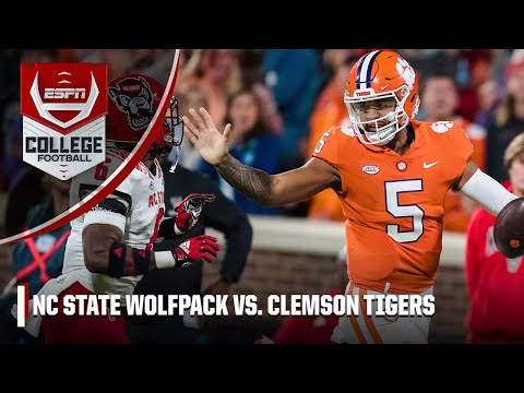 NC State Wolfpack vs. Clemson Tigers | Full Game Highlights