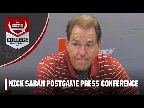 Nick Saban talks Bryce Young leaving early in Alabama’s win vs. Arkansas | ESPN College Football