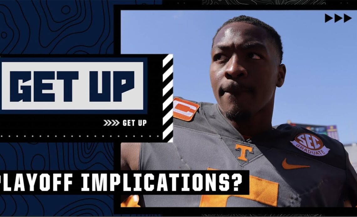 Playoff implications for Alabama vs. Tennessee?! | Get Up
