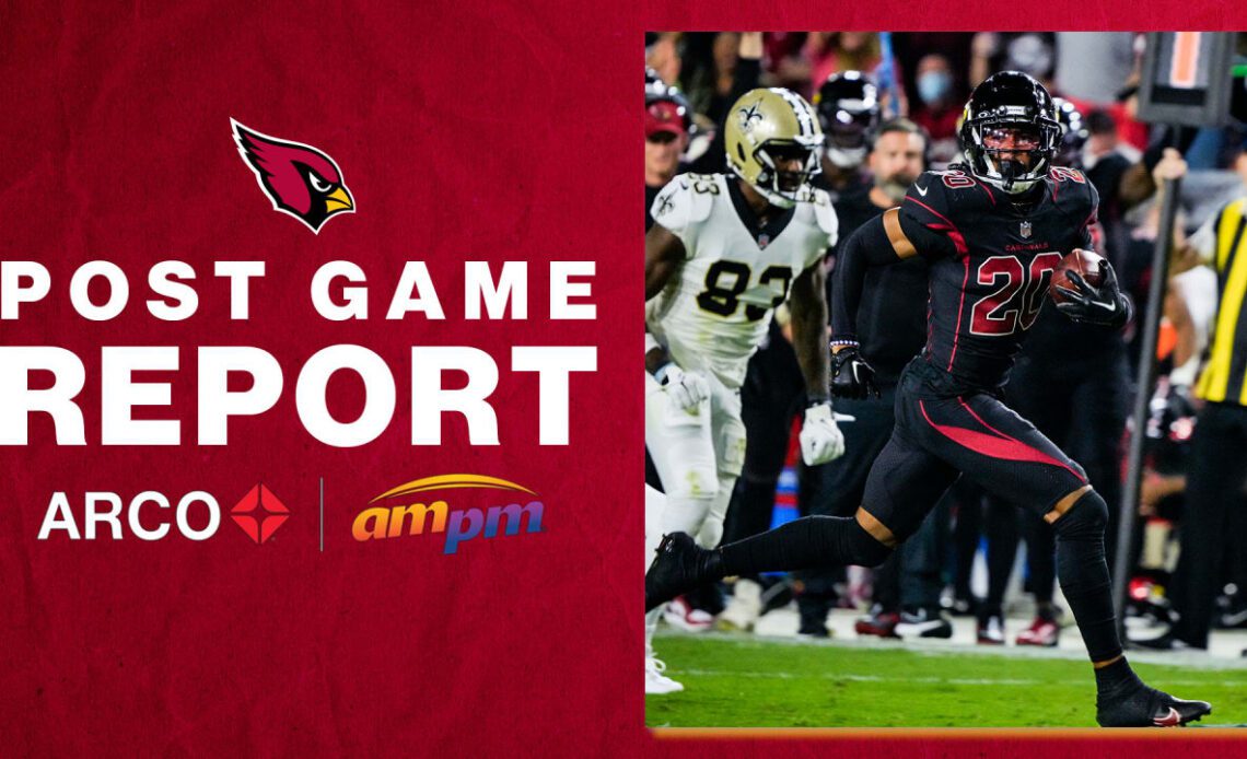 Postgame Report: Week 7 vs. Saints