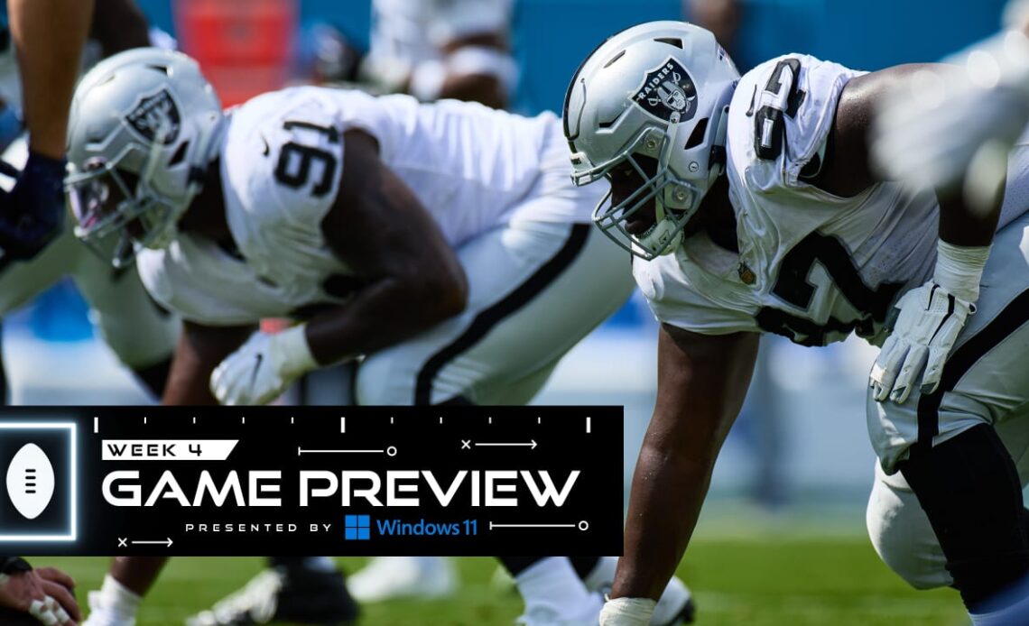 Raiders primed for Week 4 divisional showdown against Broncos