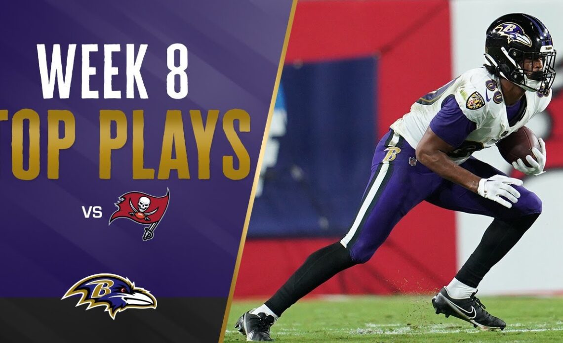 Ravens' Top Plays vs. Buccaneers, Thursday Night Football Week 8 | Baltimore Ravens