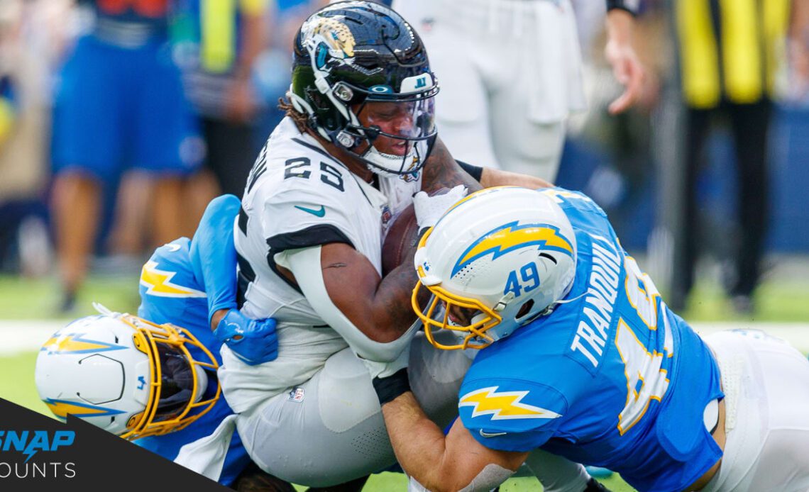 Snap Counts: Los Angeles Chargers vs. Jacksonville Jaguars