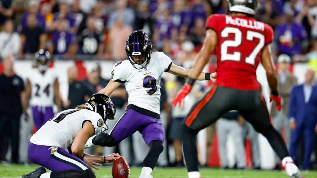 The Ravens got a quick field goal after a Buccaneers turnover