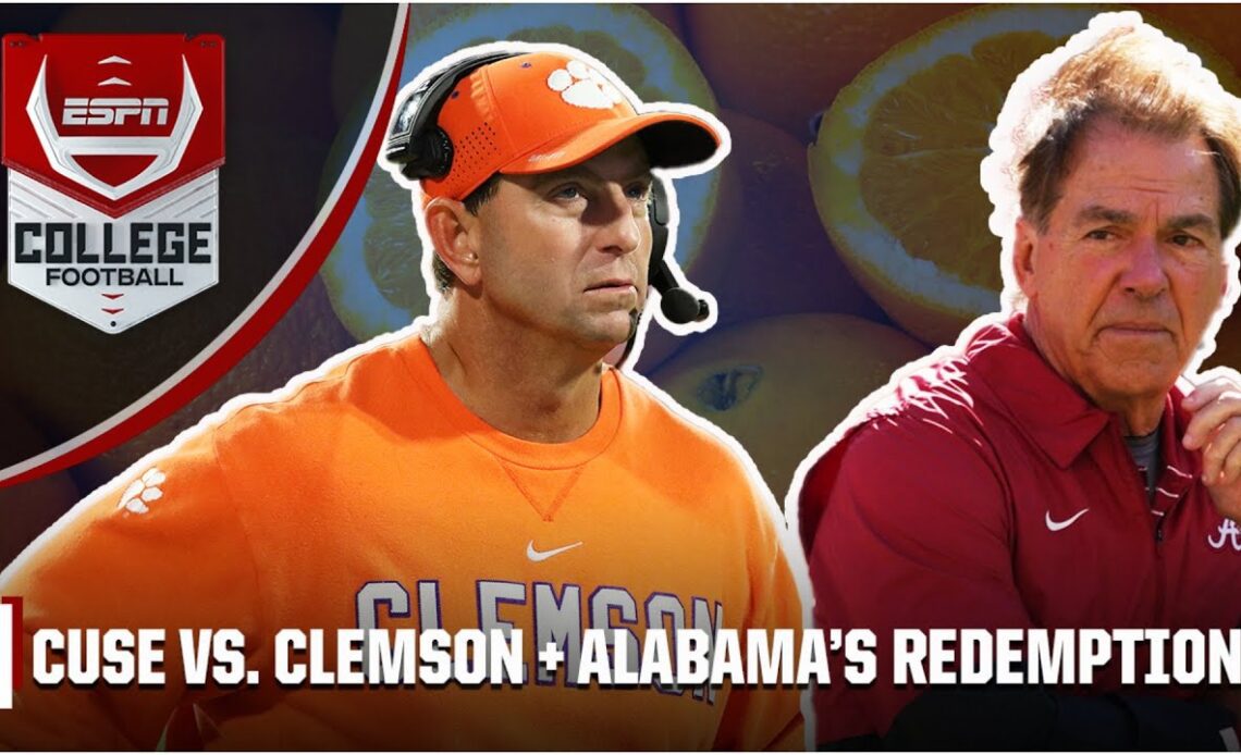 WEEK 8: Alabama REDEMPTION? Sean McDonough talks Syracuse vs. Clemson! 💯🔥🍊 | ESPN College Football