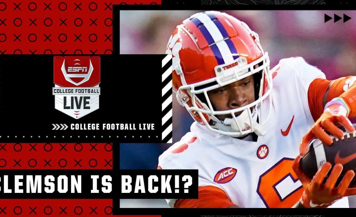 What are Clemson's odds of making the College Football Playoff? 👀 | College Football Live