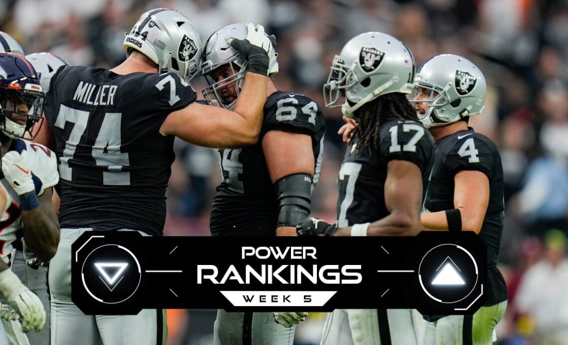 Where do the Raiders rank following their win over the Broncos?