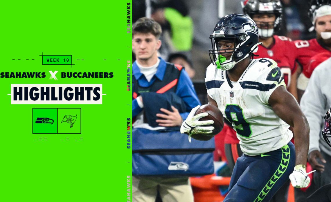 2022 Week 10 Seahawks vs. Buccaneers Kenneth Walker Gains 23 Yards Highlight