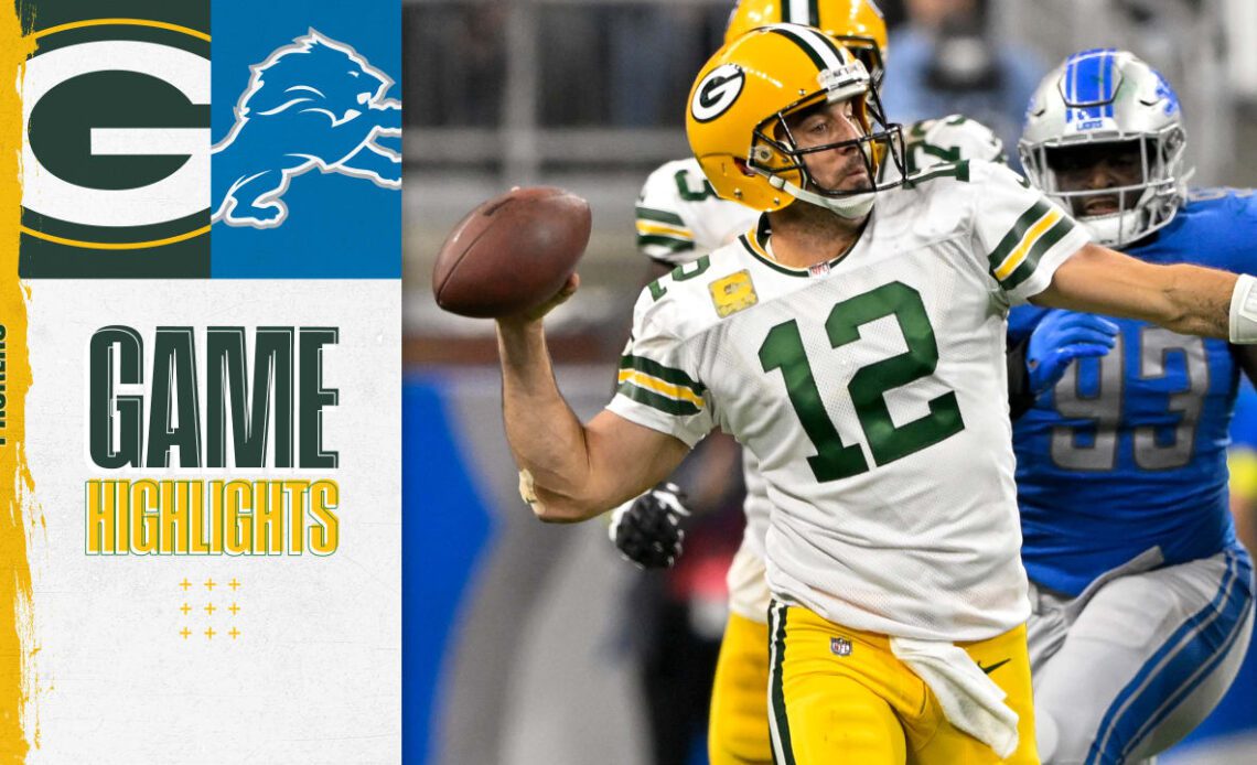 Aaron Rodgers buys time, finds Robert Tonyan for 17 yards | Packers vs. Lions