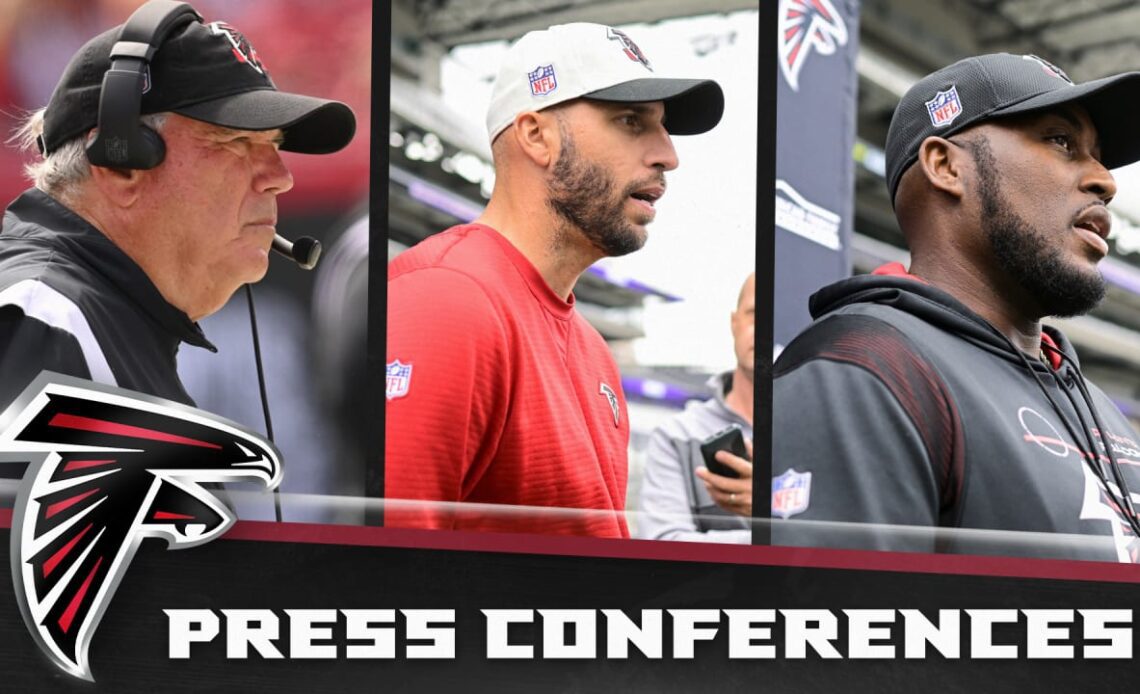 Atlanta Falcons' Coordinators discuss 'take aways to help prepare them for the quick turn around' | Press Conference
