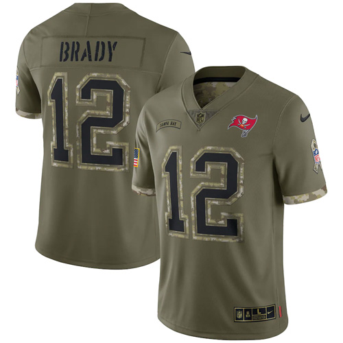 Tom Brady Tampa Bay Buccaneers Nike 2022 Salute To Service Limited Jersey