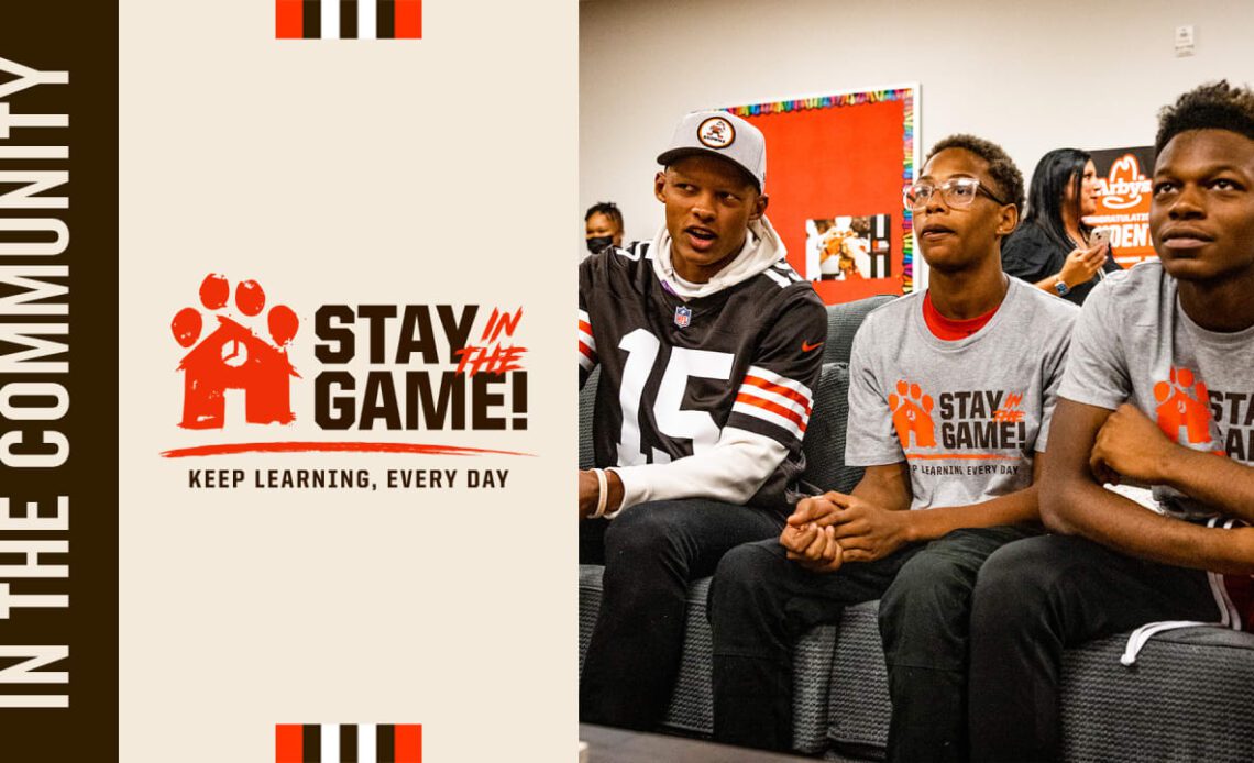 Browns unveil "Stay in the Game" room at Akron CLC