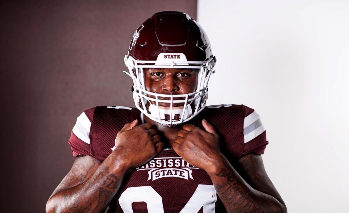 STARKVILLE, MS - July 21, 2022 - Mississippi State Defensive Lineman Jaden Crumedy (#94) during 2022 Football Production Day in Shira Complex at Mississippi State University in Starkville, MS. Photo By Mike Mattina