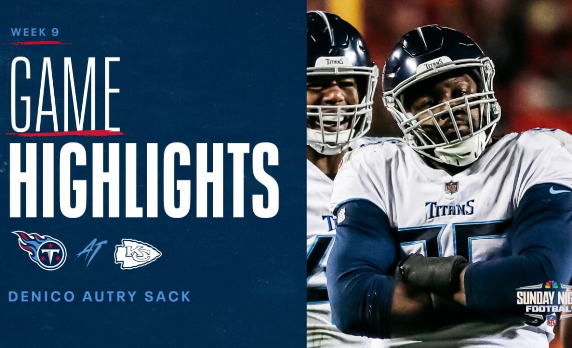 Denico Autry Envelops Mahomes for Third-Down Sack in Second Quarter | Game Highlights