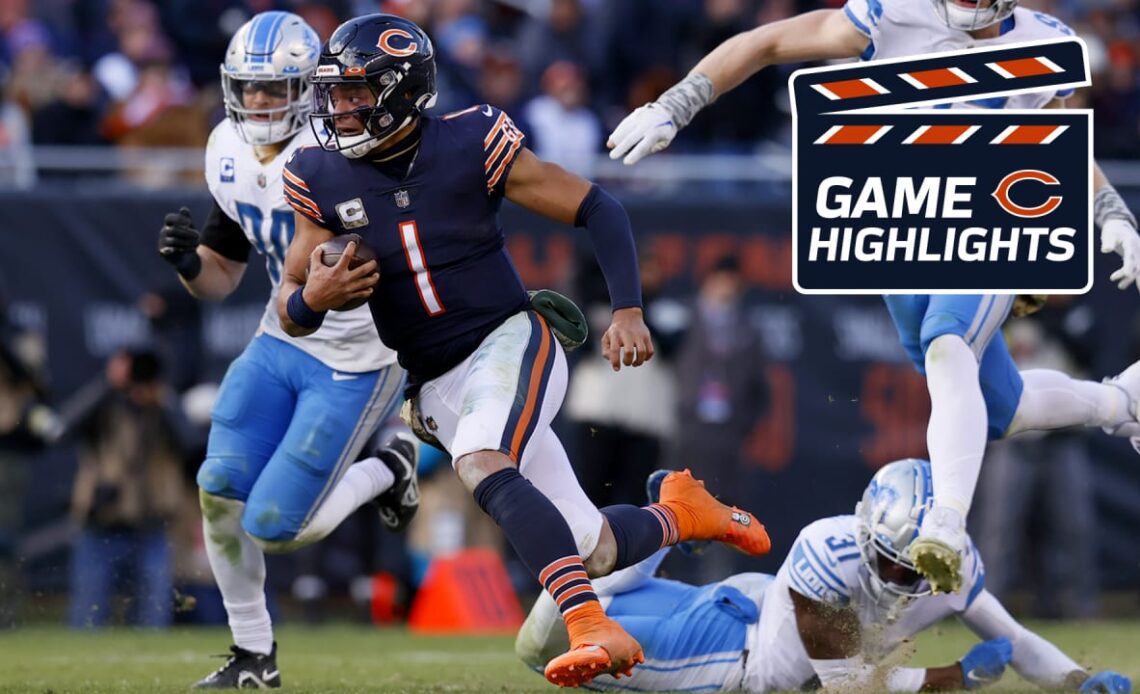 Highlights: Bears vs. Lions | 2022 Week 10