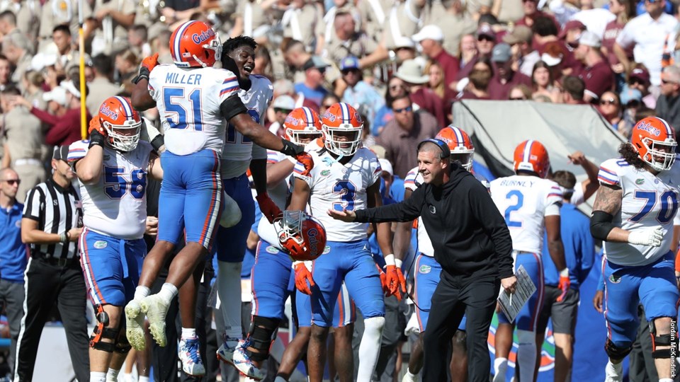 during the Gators game against the Texas A&M Aggies on Saturday, November 5, 2022 at Ben Hill Griffin Stadium in Gainesville, Fla. / UAA Communications photo by Jordan McKendrick