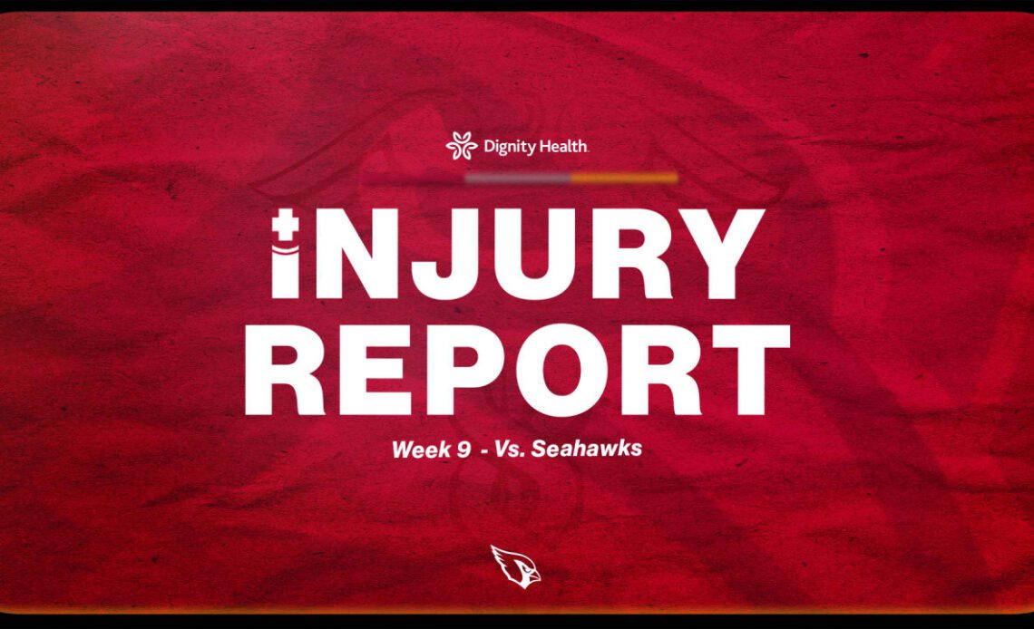 Injury Report: Week 9 Vs. Seahawks