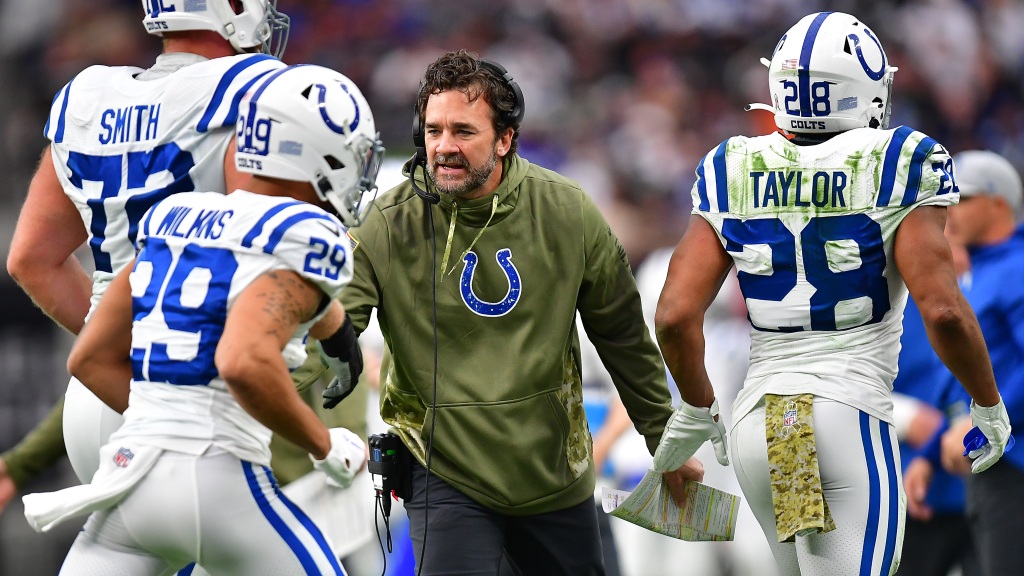 Jeff Saturday is 1-0 after the Colts defeated the Raiders