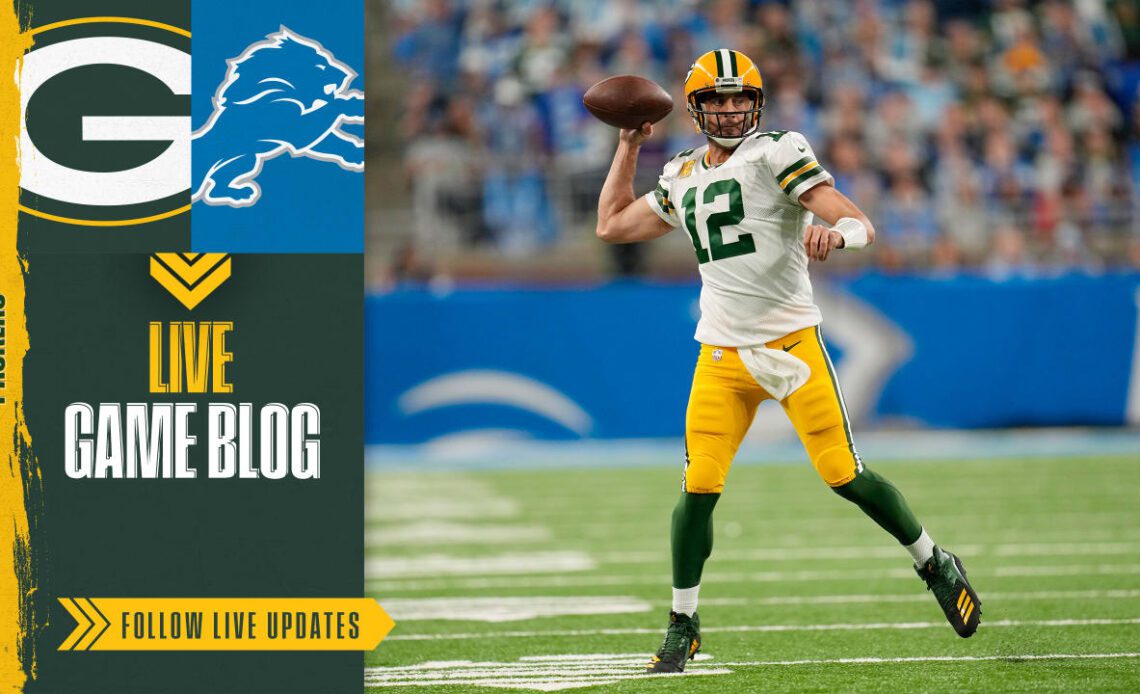 Live Blog: Packers-Lions | Week 9