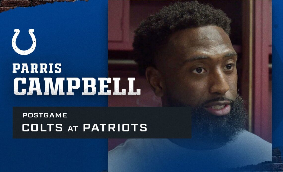Parris Campbell: Colts at Patriots Postgame
