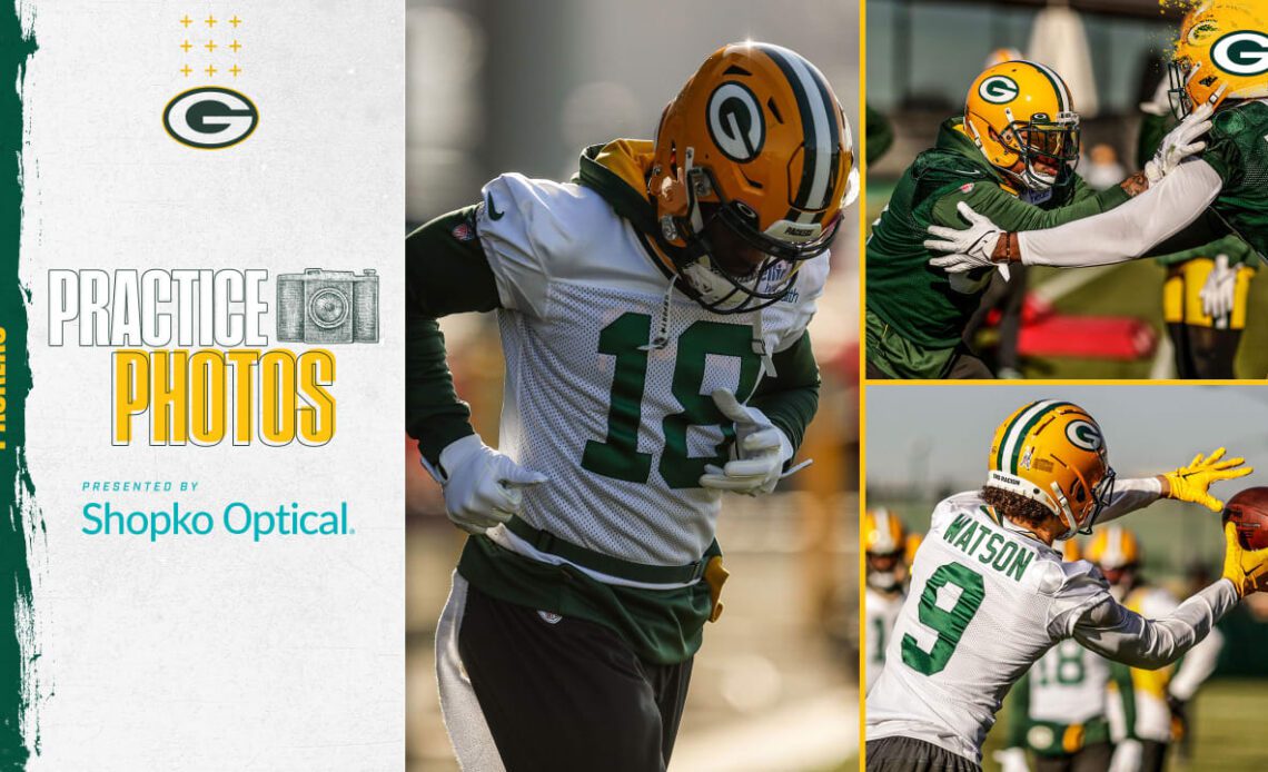 Photos: Packers begin on-field prep for Week 12 matchup in Philadelphia