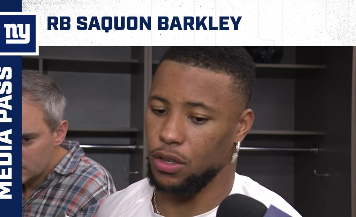 RB Saquon Barkley on finding more success in the run game