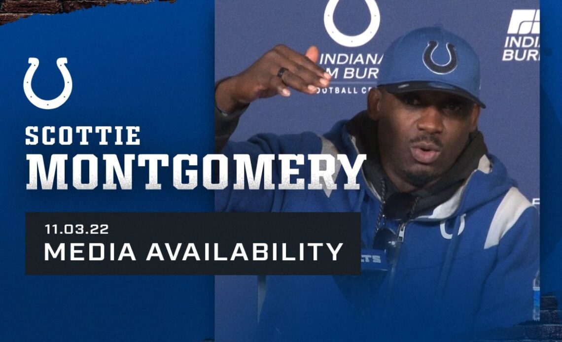 RBs Coach Scottie Montgomery: Colts at Patriots, Week 9
