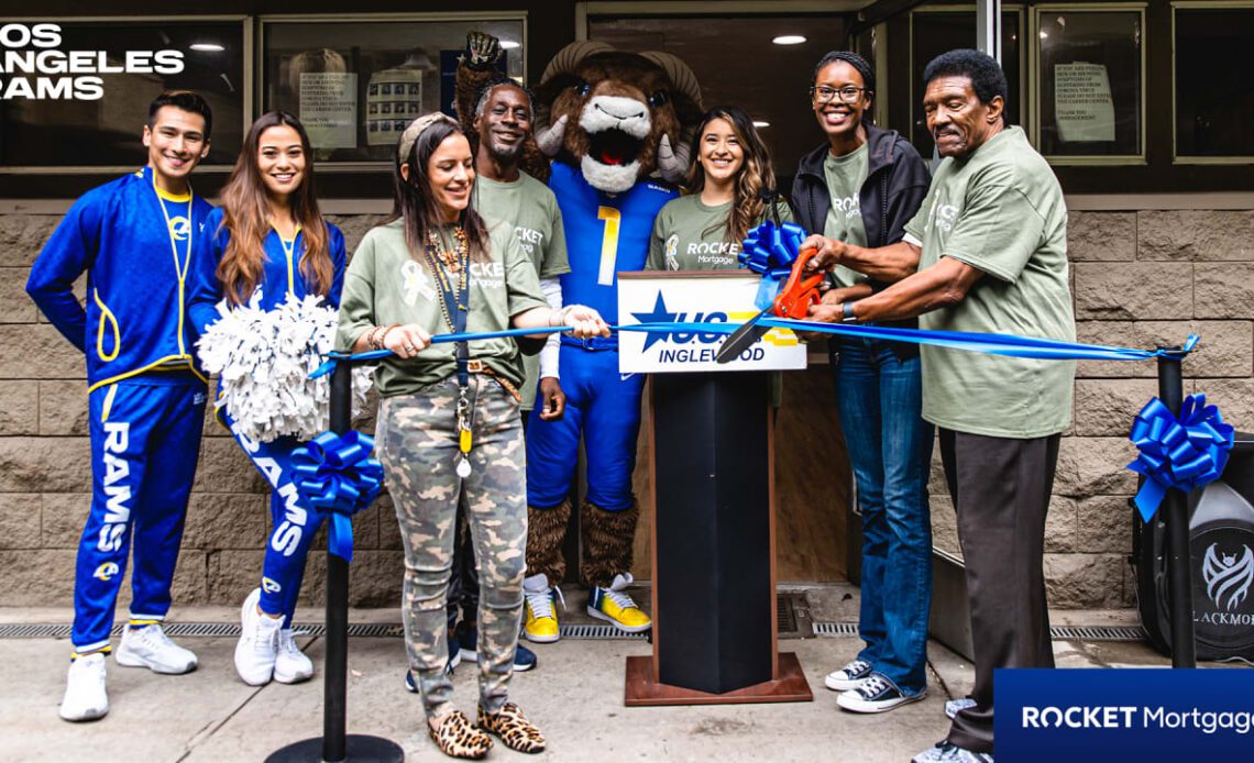 Rams & Rocket Mortgage renovate U.S. Veterans Center in Inglewood