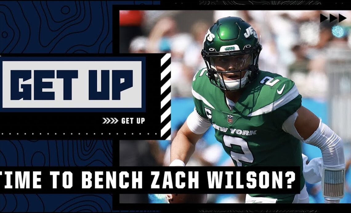 Should the Jets hold Zach Wilson accountable and bench him vs. Bears? | Get Up