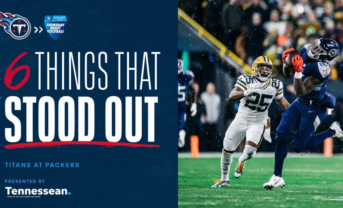 Six Things That Stood Out for the Titans in Thursday's Win Over the Packers