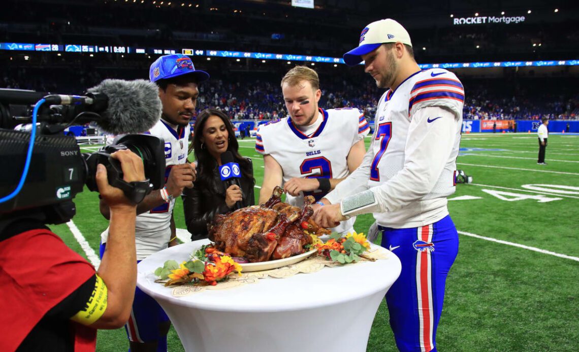 Social media feasts on Bills' Thanksgiving win over the Lions