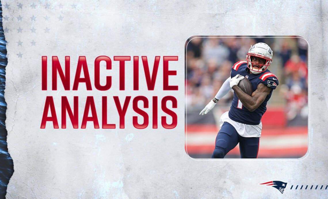 Three Key Contributors Return to Patriots Offense vs. Jets on Sunday