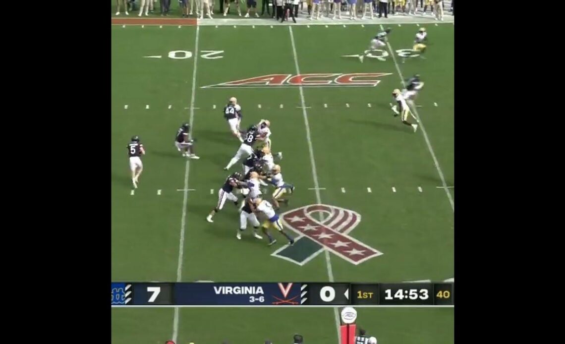 Two plays. Two pick-6s...unbelievable start for Pitt's defense 🔥