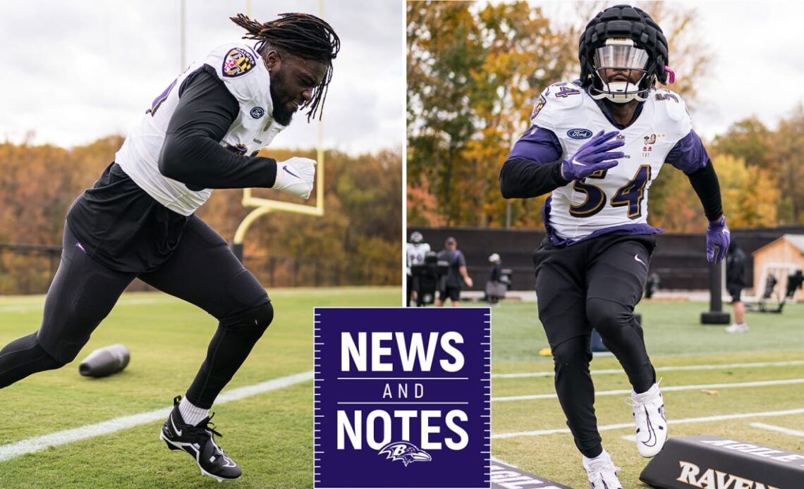 Tyus Bowser, David Ojabo to Be Activated