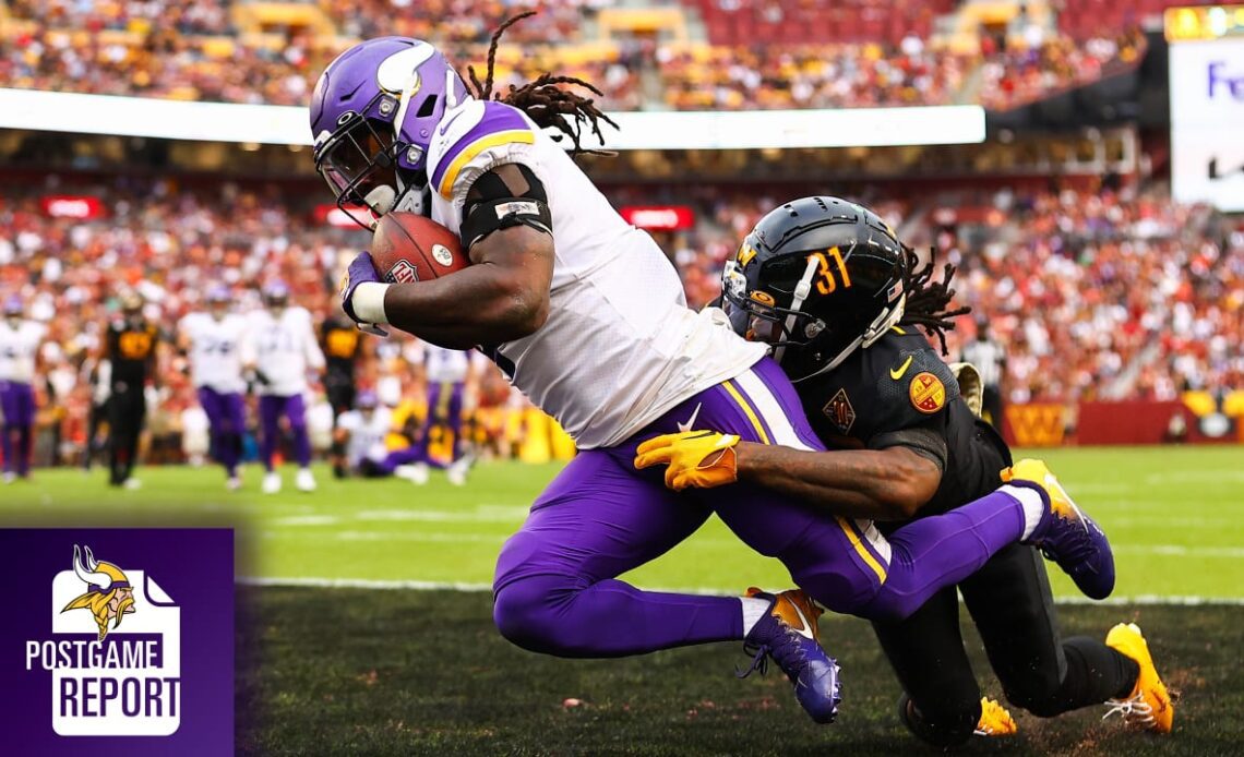 Vikings Postgame Report: Vikings Score The Final 13 Points, Outlast The Commanders 20-17 | WASH