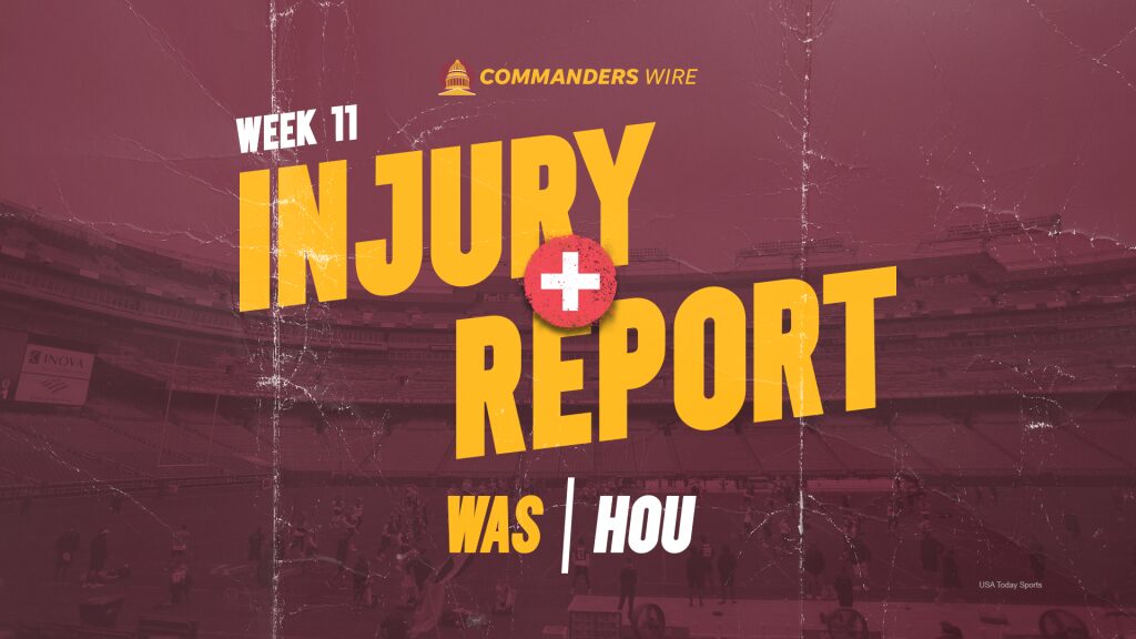 Week 11 injury report, Wednesday